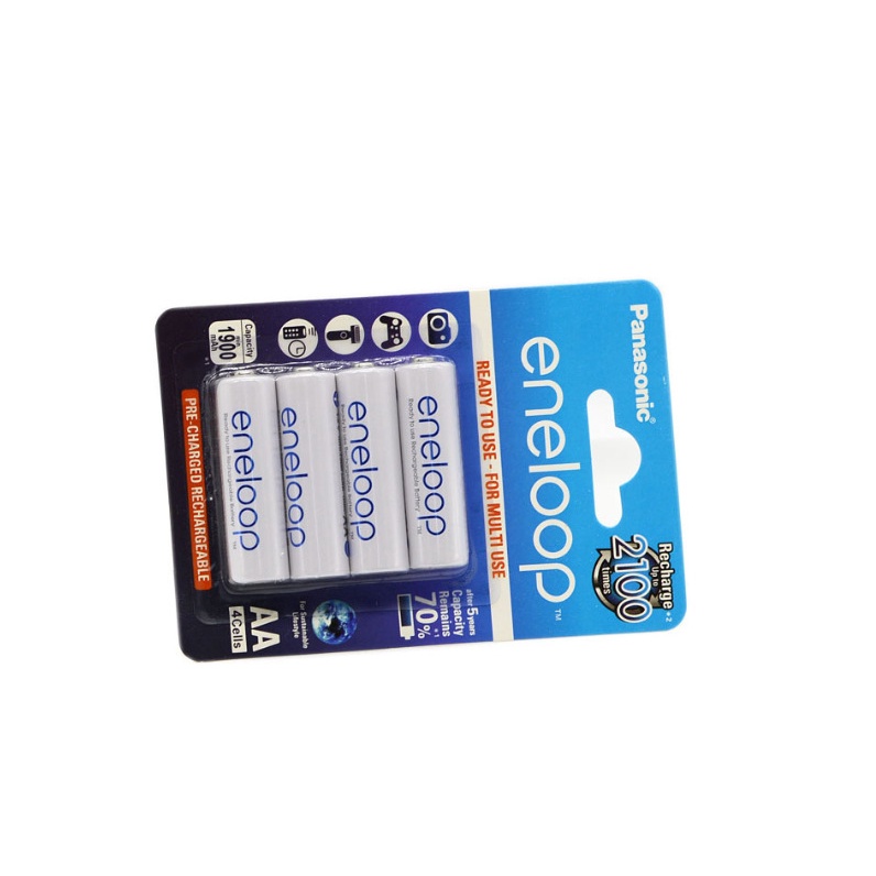 [Vỉ 4 viên] PIN Sạc Panasonic AA Eneloop 4 viên 1900 mAh - 2100 lần sạc (hàng chuẩn)