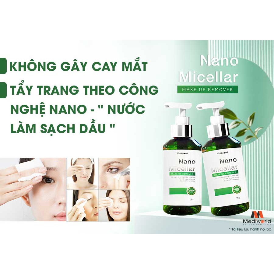 Nước tẩy trang NANO MICELLAR MAKE UP REMOVER  mediworld