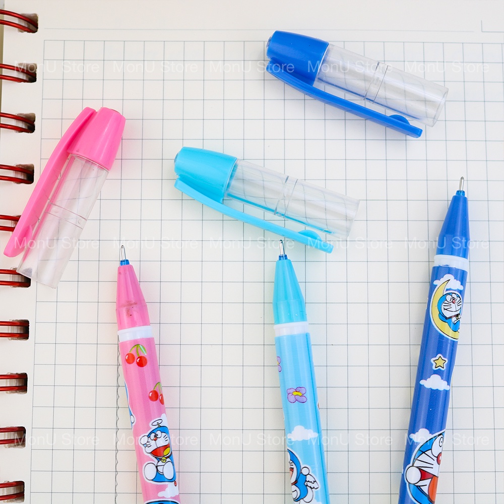 Bút bi nước, bút gel mực xanh có thể xóa được DORAEMON DOREMON dễ thương cute MON0340 TooYoo