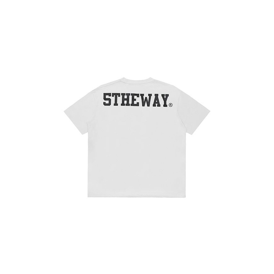 5THEWAY® /solid/ DROP SHOULDER TEE™ in WHITE aka Áo Thun Trắng Tay Ngắn