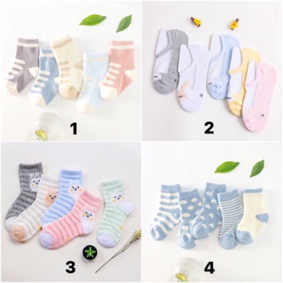 Combo 5 đôi tất xinh cho bé, hoạ tiết dễ thương, cotton bông 100%