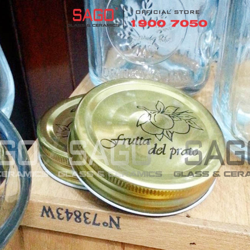 Hũ Mason 500ml Nắp Thiết ( Frutta Del Pratp )