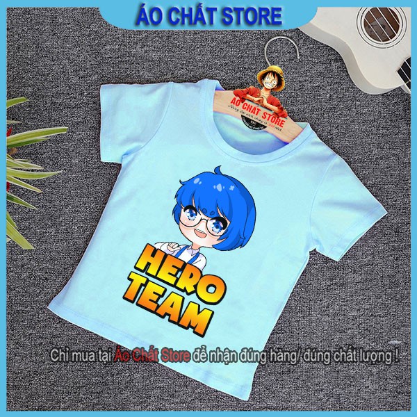 BST Áo Hero Team nhân vật Phong Cận nhiều màu siêu cute dành cho bé trai | bé gái đẹp | Áo Chất Store
