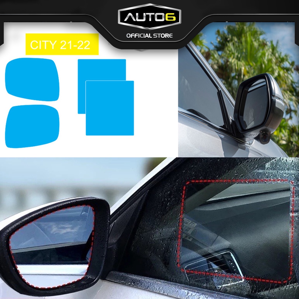 Tấm dán kính chống bám nước gương ô tô HONDA CITY 2021-2023 full size - AUTO6
