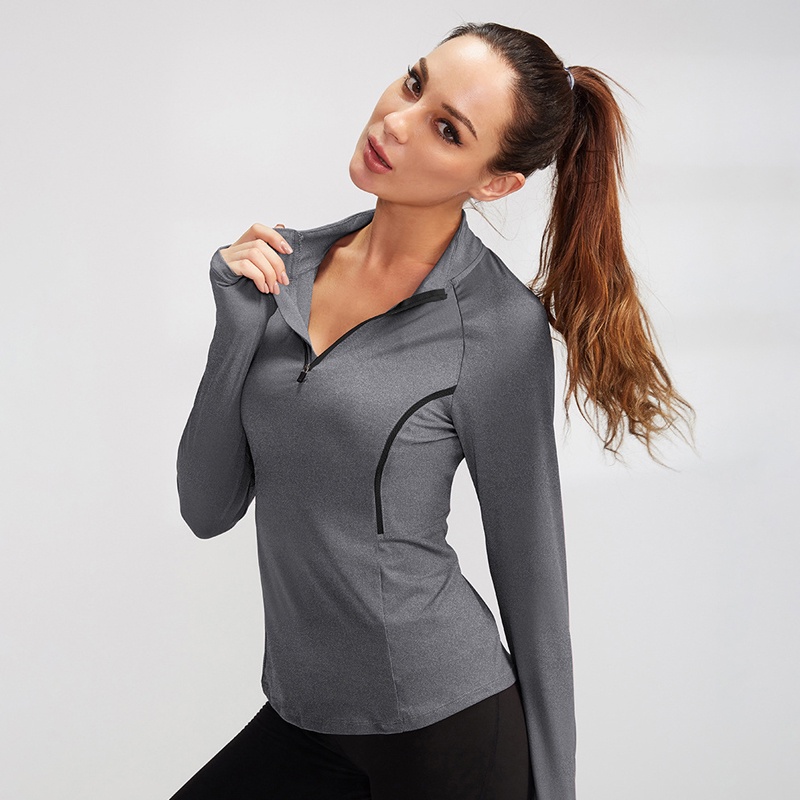 Lululemon  Áo Thể Thao Cổ Đứng Tay Dài Phối Lưới Thoáng Khí Phối Nút Thời Trang Tập Yoga 92506