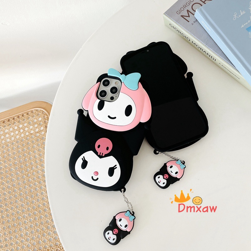 Ốp Điện Thoại Silicon Mềm Họa Tiết Kuromi Hoạt Hình Cho iPhone 13 Pro Max 12 11 Pro Max X XR XS Max 8 7 6 6s Plus SE 2020