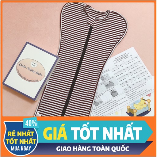 Nhộng ngủ cho bé [Ảnh shop chụp] CAM KẾT co giãn 4 chiều, đàn hồi cực tốt - khóa kéo 2 chiều thuận tiện thay bỉm cho bé