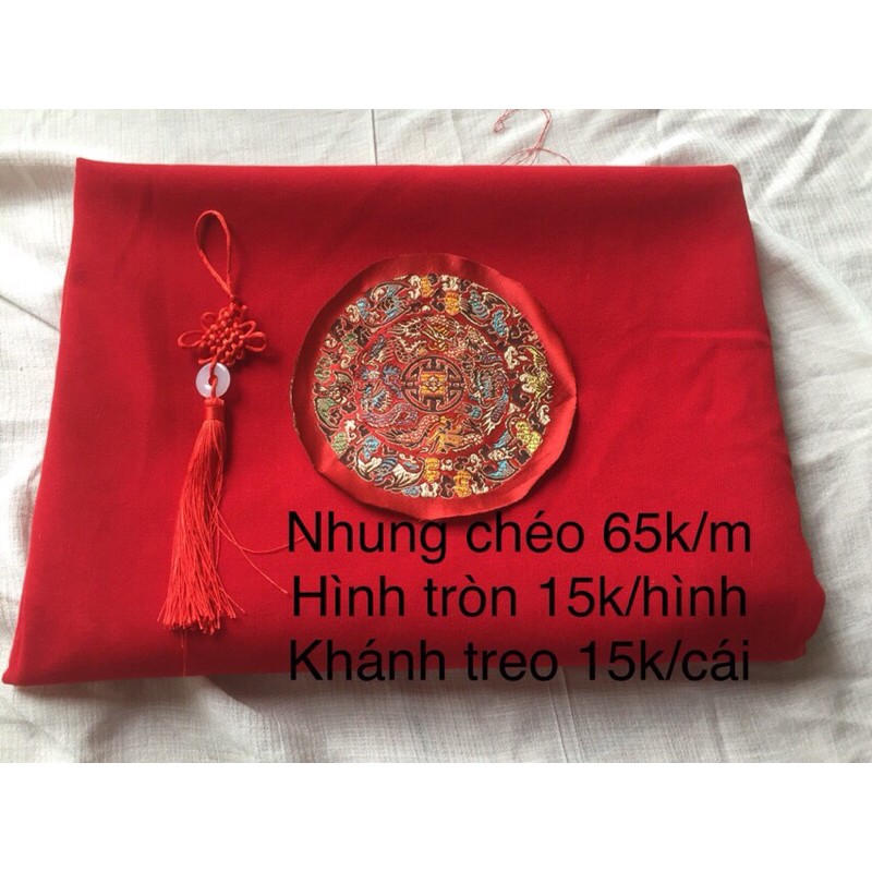 Vải và hình trang trí áo dài