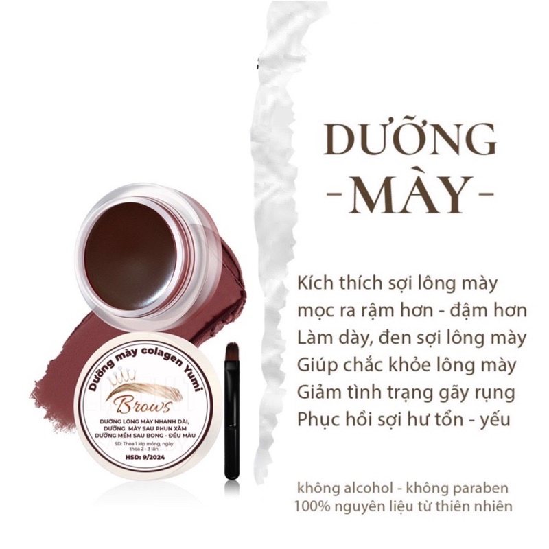 Dưỡng Mày Sau Phun Săm-Dưỡng Mày Mau Dài Đều Màu