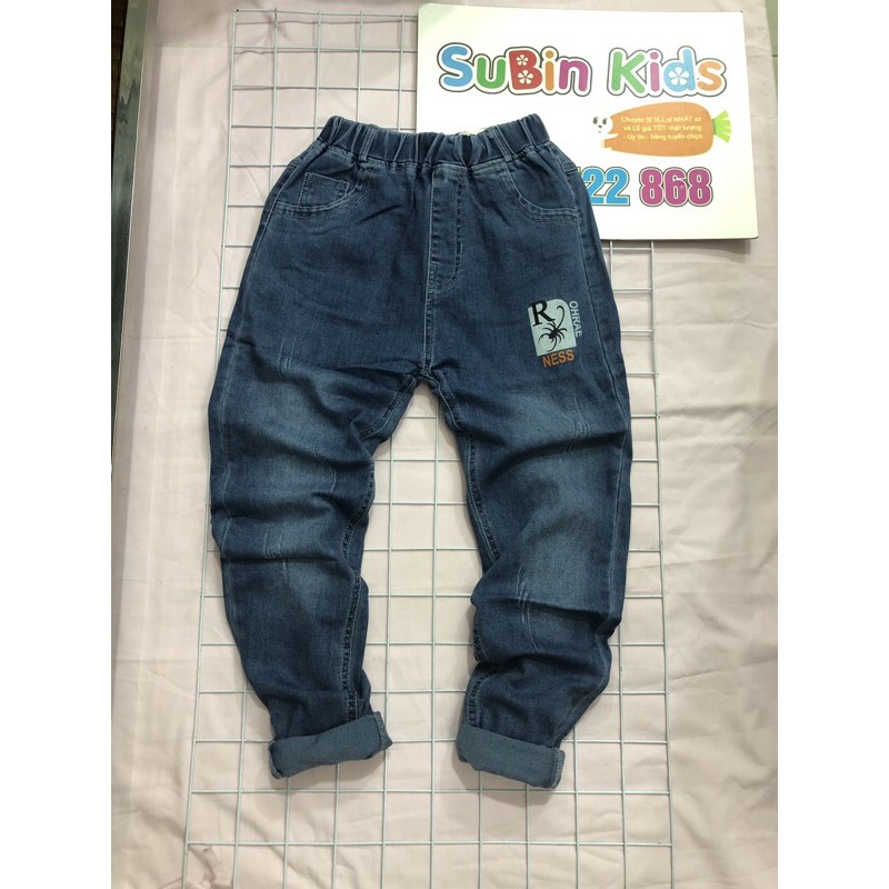 SB8002 - quần bò bé trai sz 35-45kg quần bò cho bé cạp chun sai to