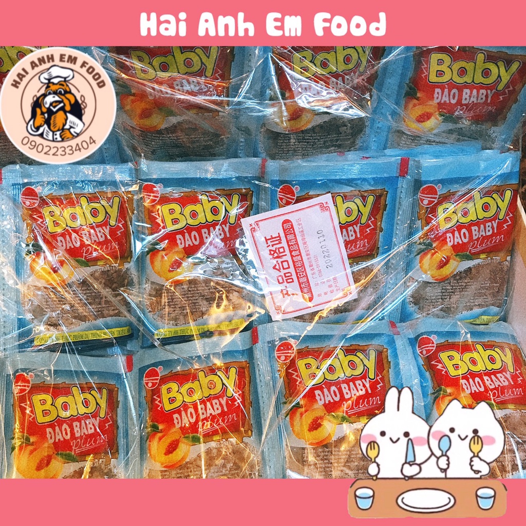 Bịch Sỉ Ô Mai Xí Muội Đào Baby Tuổi Thơ