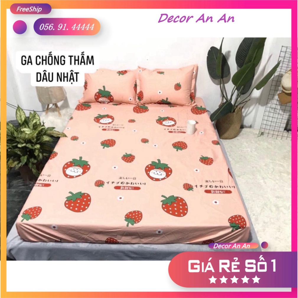 Ga chống thấm cotton HÀN QUỐC CAO CẤP, thoáng mát -Không bí. Size ⚡️M6 ⚡️M8⚡️chọn mẫu.( KHỒNG KÈM VỎ GỐI)⚡️⚡️ ⚡️