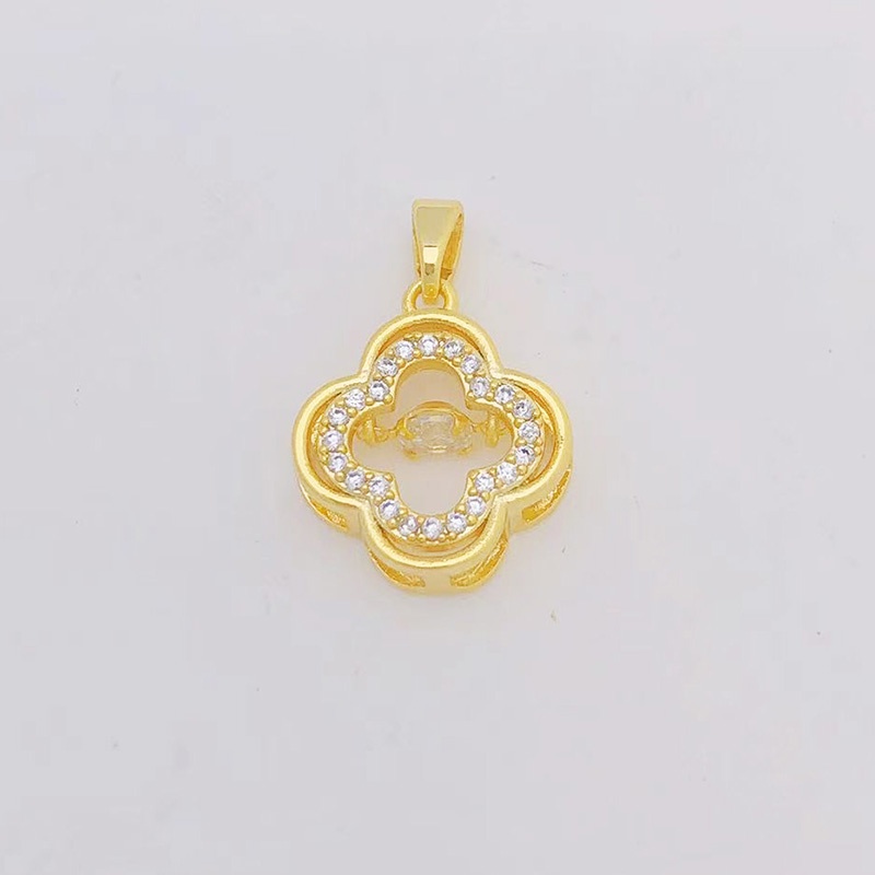 1 Mặt Vòng cổ Mạ Vàng 18K Hình Giọt Nước Không Phai DIY