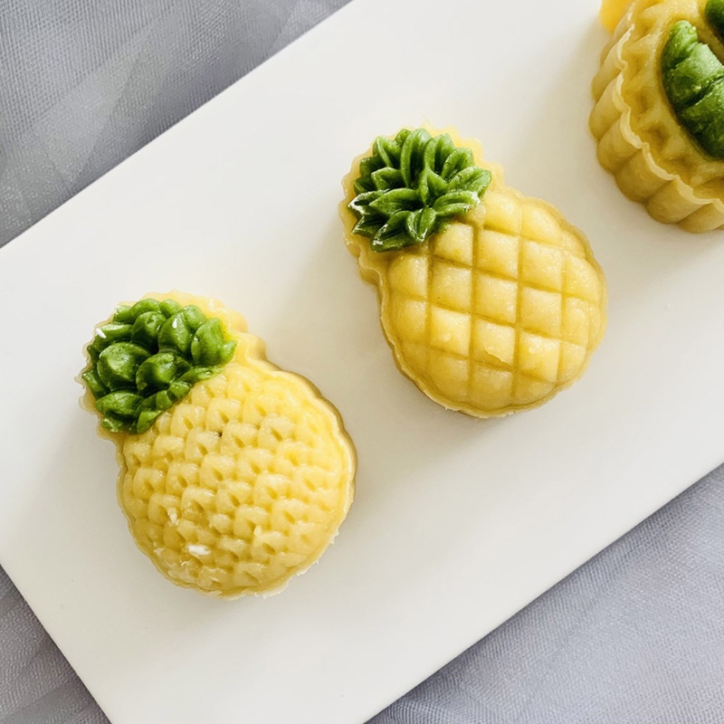 Khuôn nhấn cắt bột làm bánh trung thu bánh quy bánh đậu xanh có con dấu sầu riêng 3D DIY
