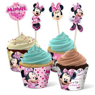Ly Giấy Cupcake Sinh Nhật + Tem Cắm