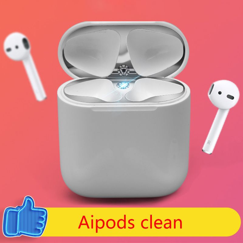 1 Bộ Dụng Cụ Vệ Sinh Tai Nghe Airpods 1 / 2 Bằng Cotton Sử Dụng Một Lần Ốp