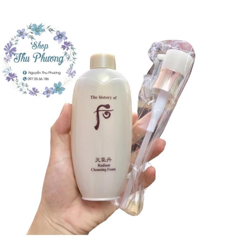 SỮA RỬA MẶT TÁI SINH WHOO RADIANT CLEANSING FOAM  200ml + 50ml (tách set)