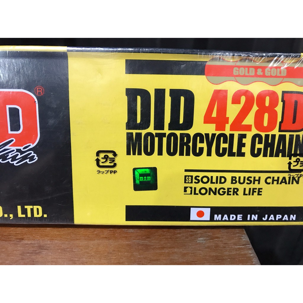 [HCM]Sên Xích Xe Máy DID Màu Vàng 9 ly 428D Vừa cho tất cả các dòng xe  Made in Japan
