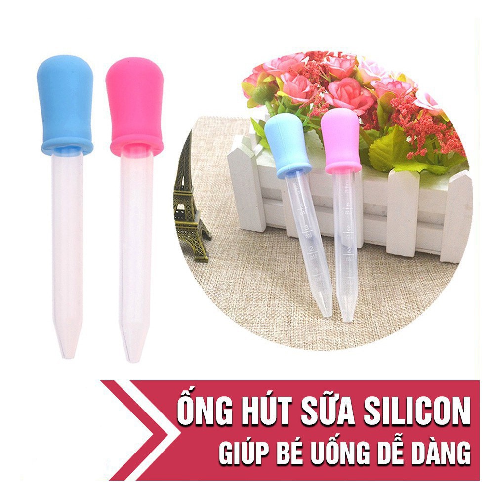 Ống hút sữa tiệt trùng 5ml, ống hút cho bé uống thuốc cho bé yêu siêu tiện dụng