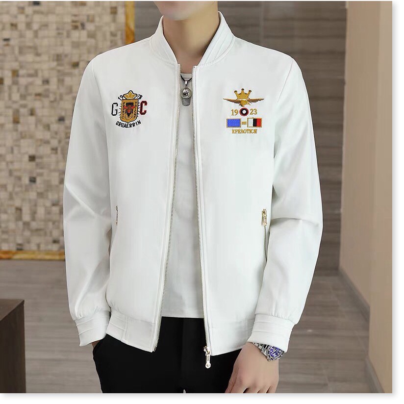 Áo khoác Dù Nam Bomber 2 Lớp Thêu Họa TIết BG 1923 Thời Trang SUPER FASHION