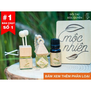Tinh dầu Mộc Nhiên nguyên chất có kiểm định nhiều mùi 10ml, treo xe, kẹp điều hòa: Tinh dầu Sả Chanh, Bạc Hà