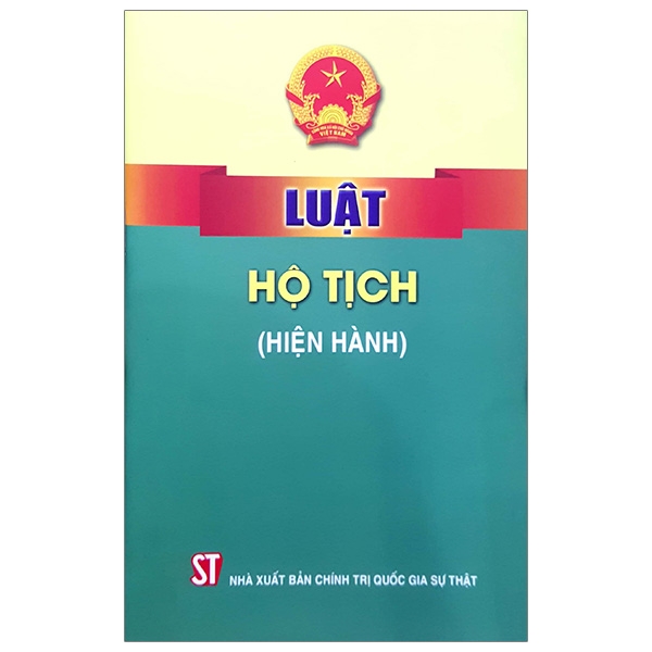 Sách - Luật Hộ Tịch (Hiện Hành)