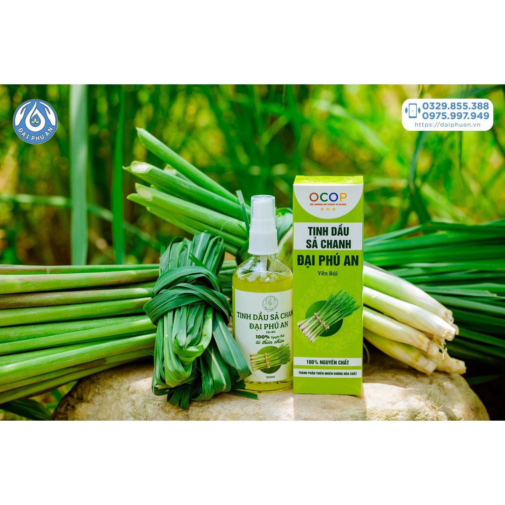 [CHÍNH HÃNG] Tinh dầu Sả Chanh nguyên chất Đại Phú An chai 10ml