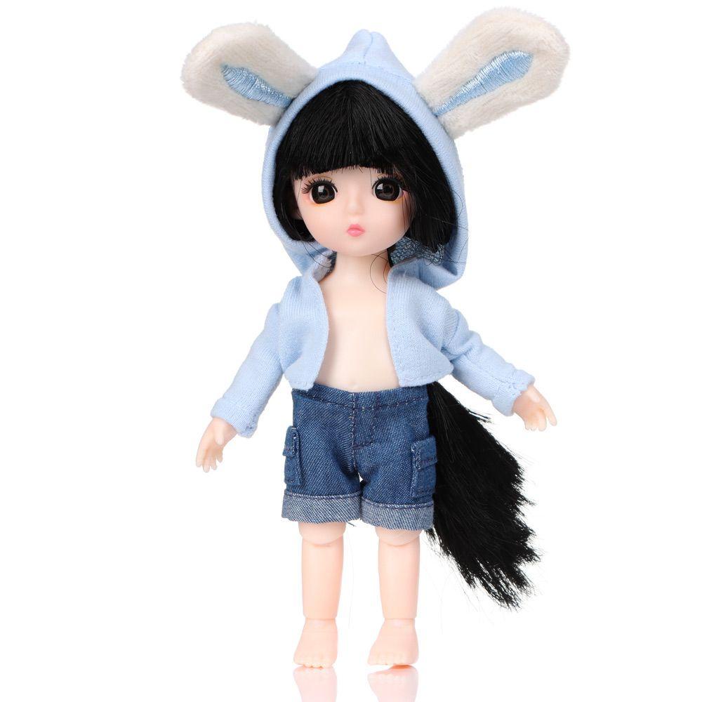 CLEVER Áo Hoodies Làm Thủ Công Cho Búp Bê BJD 1 / 11 1 / 12 12~16cm