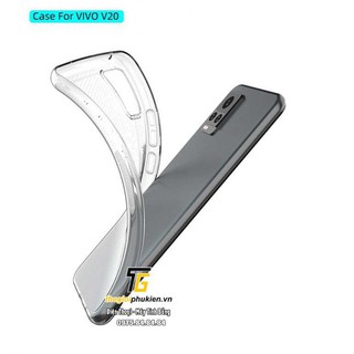 Ốp lưng Vivo V20 2021 silicon dẻo trong suốt