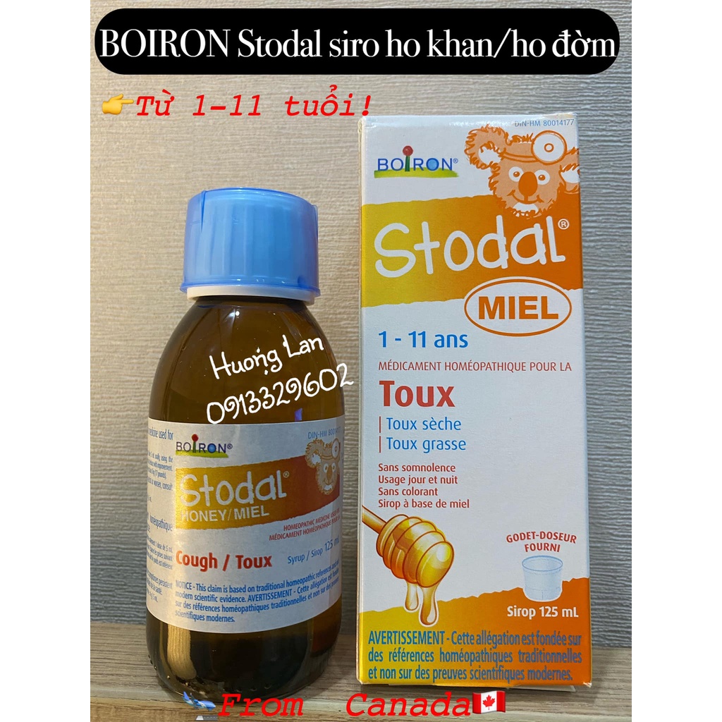 Hộp Đựng Siro Trái Cây Giảm Ho, Cảm Cúm Cho Bé Stodal Hàng Nội Địa Canada