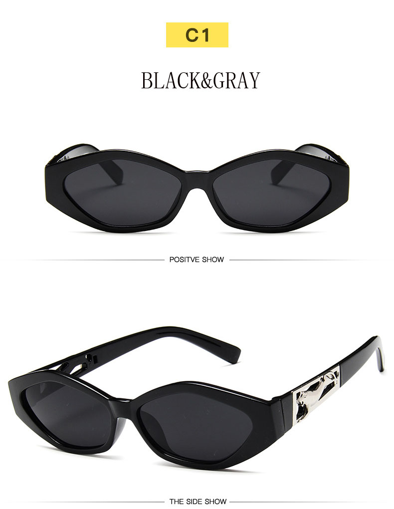 Kính mát Samjune gọng nhỏ hình mắt mèo chống tia UV sành điệu cho nữ