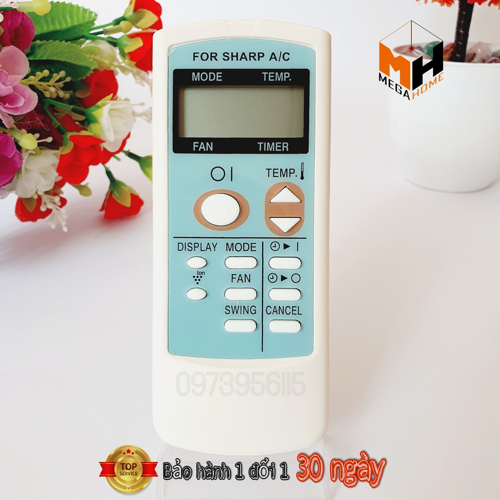 Điều khiển điều hòa Sharp - Remote máy lạnh Sharp hàng loại 1 bảo hành 30 ngày