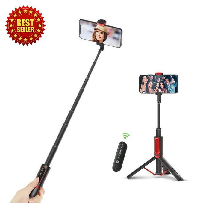 Gậy Chụp Ảnh Selfie Blitzwolf Bw-Bs10 Kết Nối Bluetooth Bw-Bs5 Đen | BigBuy360 - bigbuy360.vn