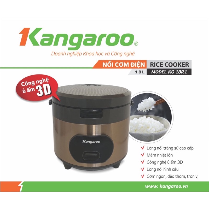 Nồi cơm điện Kangaroo KG18R1