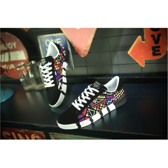 Giày Nam họa tiết sắc màu (hàng sẵn kèm video book hộp) 022 | BigBuy360 - bigbuy360.vn