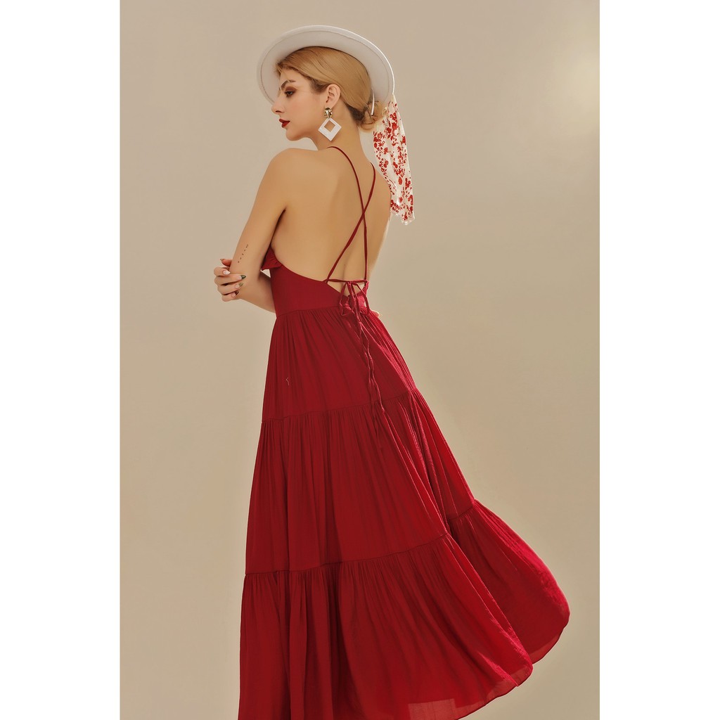 [Mã SKAMSALEP6 giảm 10% tối đa 100K đơn 150K] SÒ VINTAGE - LUCILA Đầm yếm xòe bèo ngực | BigBuy360 - bigbuy360.vn