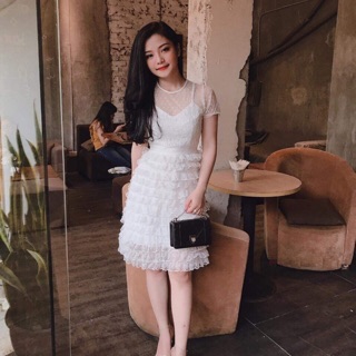 🔜 Đầm Ren tầng siêu đẹp