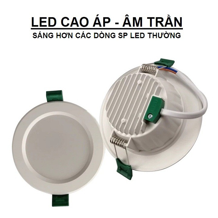 Đèn LED âm trần nguyên khối siêu sáng - dòng downlight 5W 9W 12W 18W