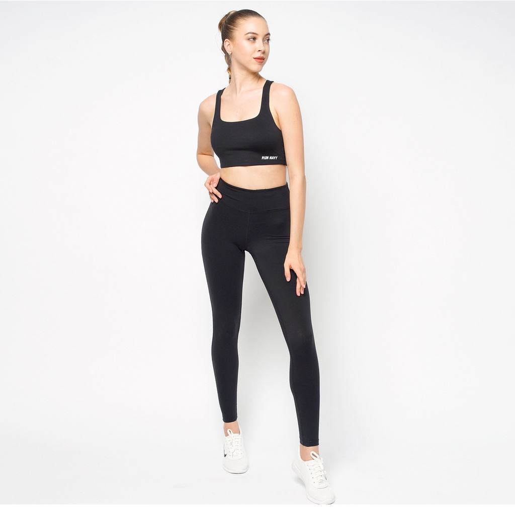 Quần tập gym yoga legging nữ cạp cao WLF30 Runnavy by Carasix, nâng mông tôn dáng, vải thấm hút khô thoáng