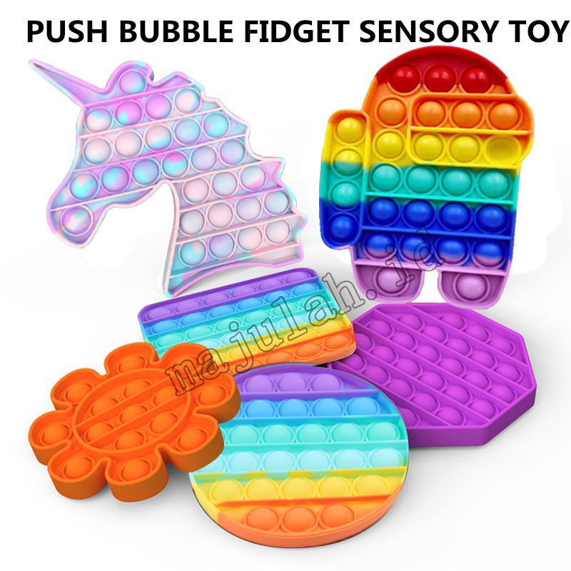 [Mã LIFETOYS1 giảm 30K đơn 99K] Pop It Fidget Đồ chơi nhấn nút tròn giảm căng thẳng độc đáo