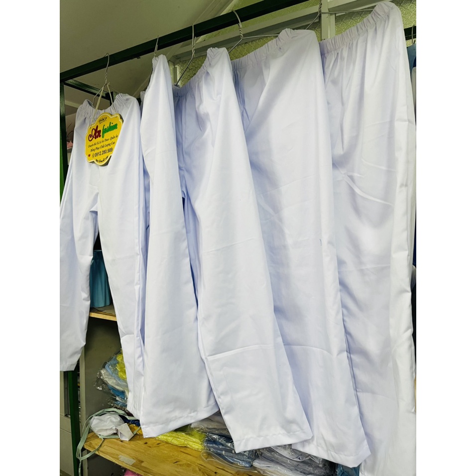[BIG SIZE] Quần blouse trắng y tế big size 80kg đến 110kg cho nam nữ _ Hình chụp thật