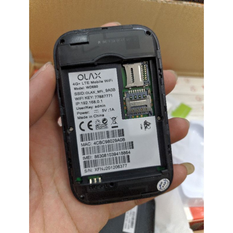Bộ phát wifi di động bằng SIM 4G LTE OLAX WD680 tốc độ cao 150Mbps chính hãng