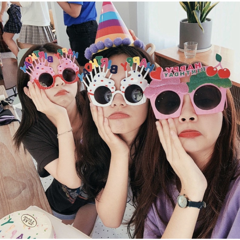 Kính Happy Birthday Mắt Kính Sinh Nhật Vui Nhộn D77