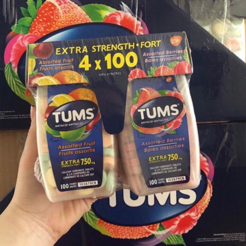 Kẹo ngậm TUMS 100 viên của Mỹ