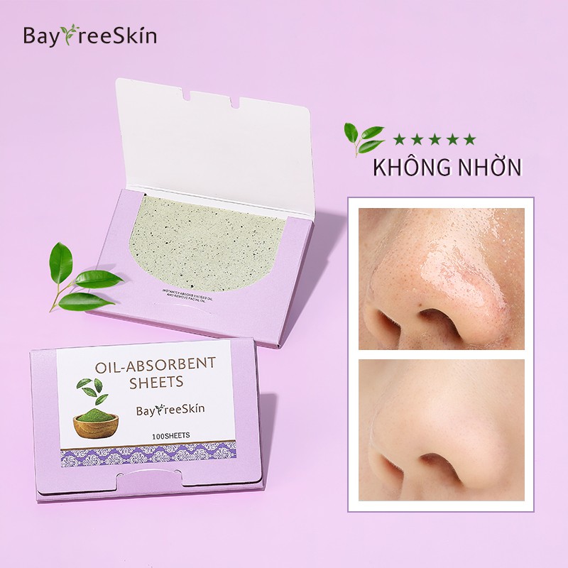 [Hàng mới về] Set 100 giấy thấm dầu Bayfree làm sạch da mặt sử dụng tiện lợi  | BigBuy360 - bigbuy360.vn