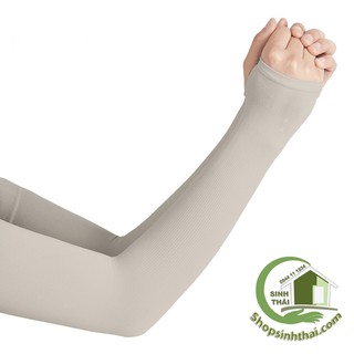 Găng tay ống chống nắng xỏ ngón Hàn Quốc - màu xám