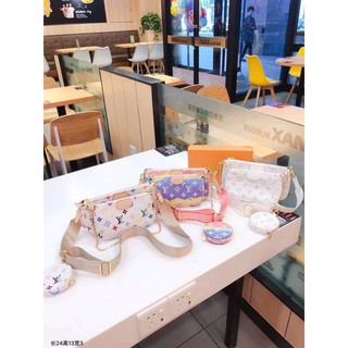 set túi 3 món màu sắc fullbox 2 dây đeo