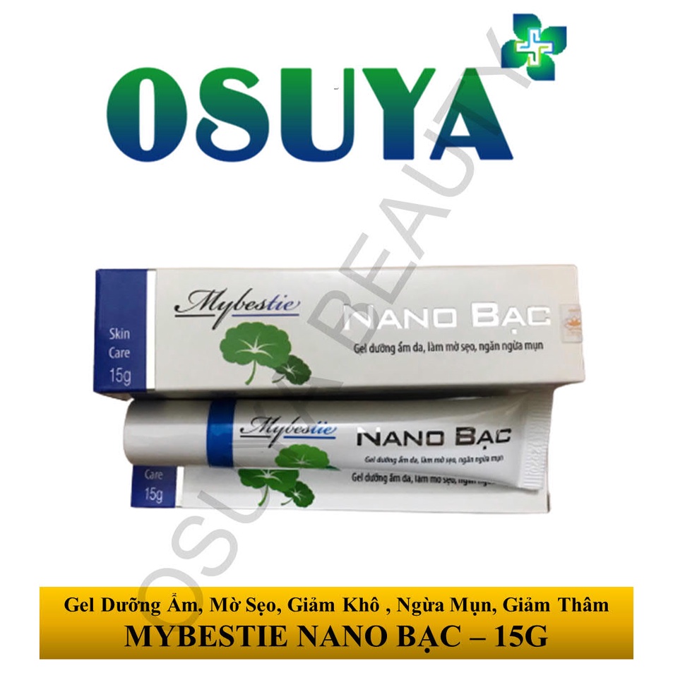 Gel Dưỡng Ẩm, Mờ Sẹo, Ngừa Mụn, Giảm Thâm, Tái Tạo Da – NANO BẠC – NANO BẠC PLUS - MYBESTIE NANO BẠC –15G