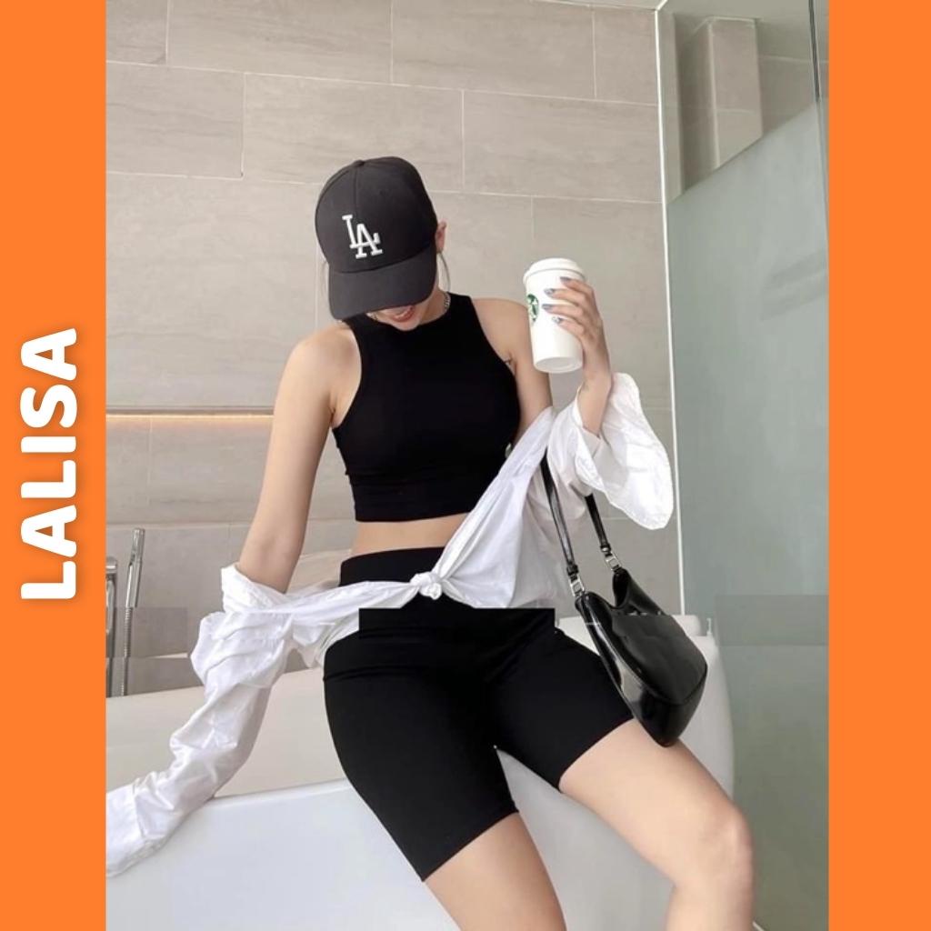Áo croptop balo nữ basic - phong cách mùa hè năng động / ÁO CROPTOP BA LỖ NGƯỢC LALISA  AO008