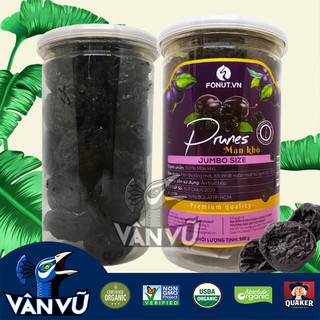 Mận Đen Chile Sấy Dẻo Còn Hạt Cao Cấp Hộp 500gr, Ngừa Ung Thư, Bổ Sung Vitamin